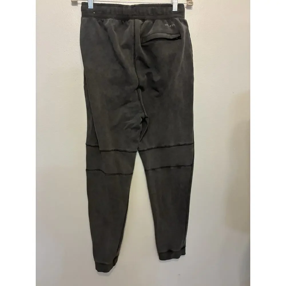 Air Jordan Pants Mens M Grey Dri-Fit Slim Fleece Jogger Charcoal Cozy Gym Casual